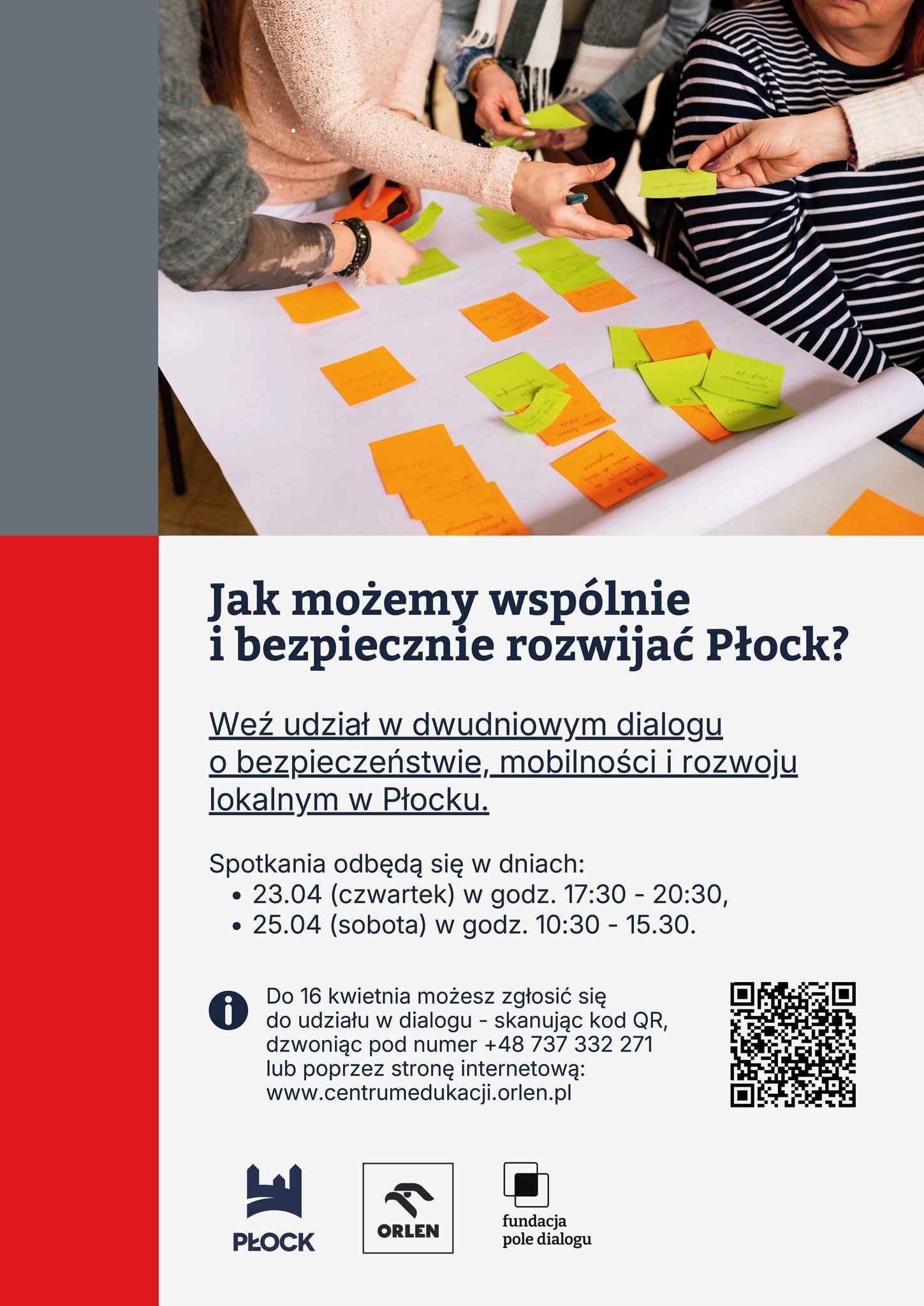 aktualność: Weź udział w Dialogu Społecznym organizowanym przez ORLEN S.A. i miasto Płock.